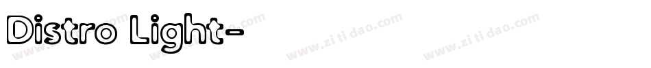 Distro Light字体转换